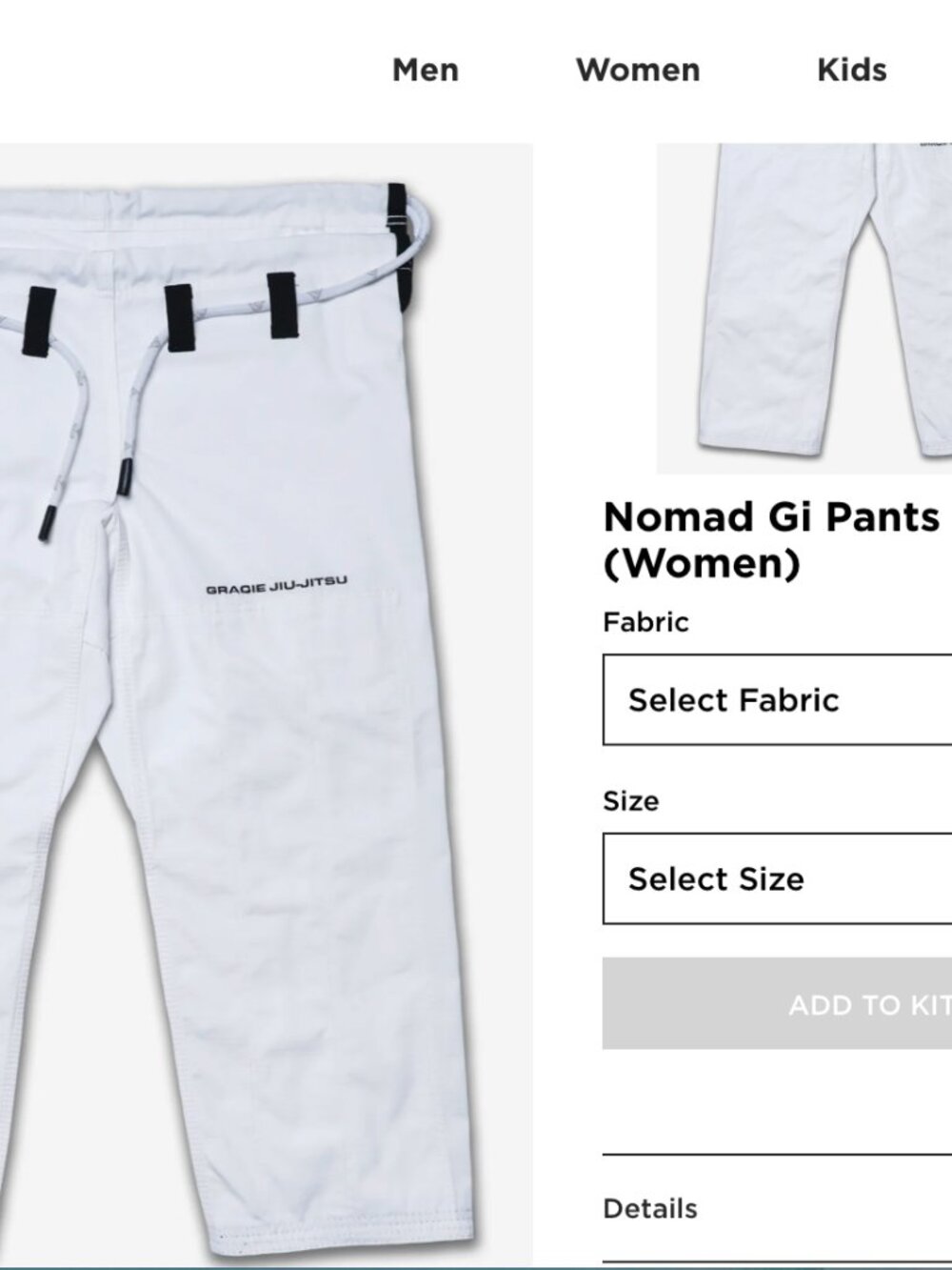 Nomad Gi Pants (Women) F3 BJJ Gracie University